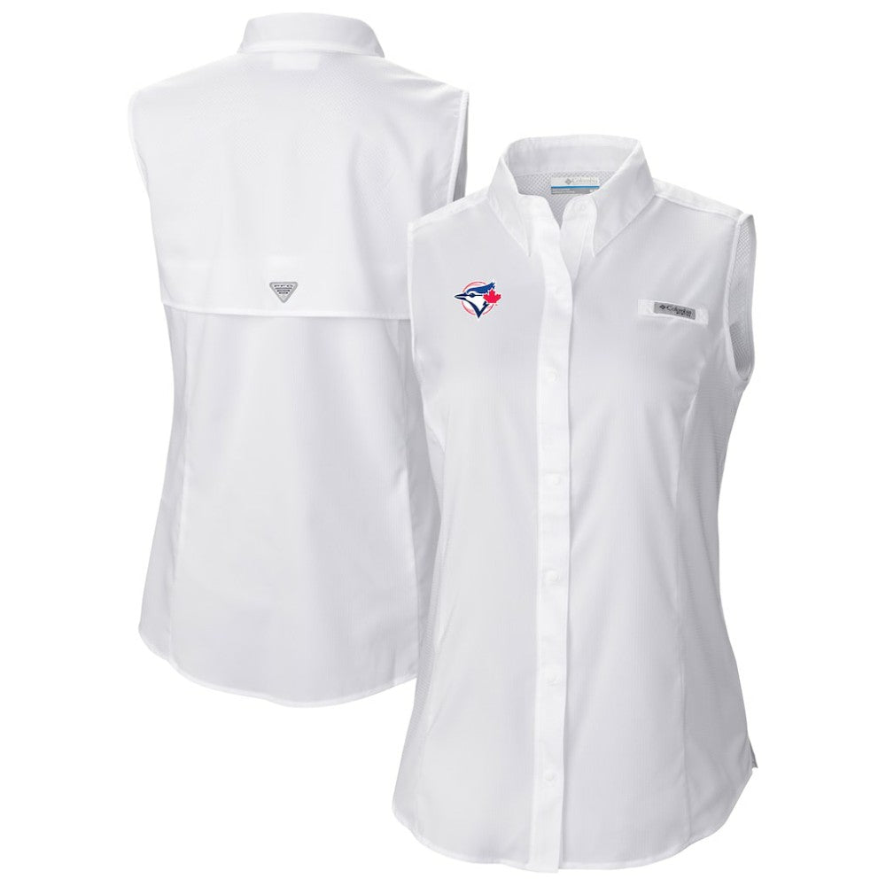 Toronto Blue Jays Columbia Women's Tamiami Sleeveless Shirt Near Me