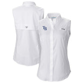 Tampa Bay Rays Columbia Women's Tamiami Sleeveless Shirt for sale