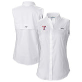 Texas Rangers Columbia Women's Tamiami Sleeveless Shirt for sale