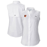 Baltimore Orioles Columbia Women's Tamiami Sleeveless Shirt Near Me
