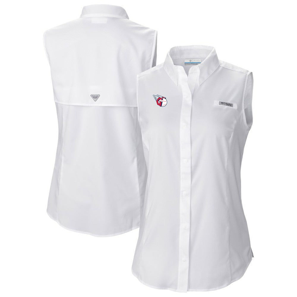 Cleveland Guardians Columbia Women's Tamiami Sleeveless Shirt Online
