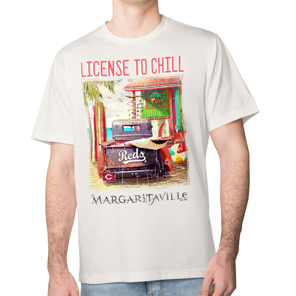 Cincinnati Reds Margaritaville License to Chill T-Shirt Lifestyle