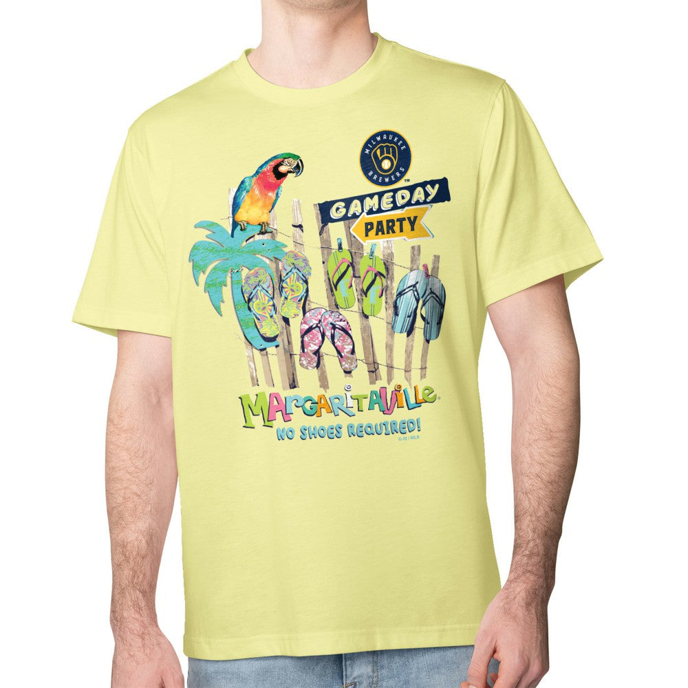 Milwaukee Brewers Margaritaville Gameday Party T-Shirt On Sale