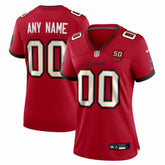 Tampa Bay Buccaneers Women's 50th Season Custom Game Jersey Red - Nike