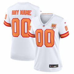76 Tampa Bay Buccaneers Women's 50th Season Alternate Custom Game Jersey White - Nike