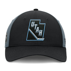Utah Mammoth - Fanatics Utah Badge Adjustable Hat Black/Charcoal