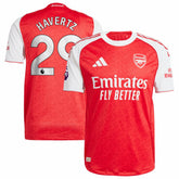 Adidas Kai Havertz Arsenal 2025/26 Home Player Jerseys - Red