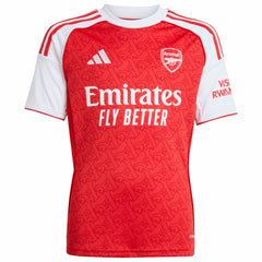 Adidas Bukayo Saka Arsenal Youth 2025/26 Home Replica Player Jerseys - Red