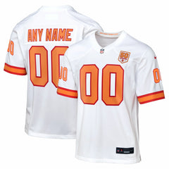 Tampa Bay Buccaneers Youth 50th Anniversary Custom Game Jersey White - Nike