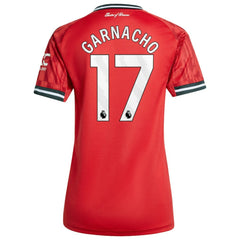 Adidas Alejandro Garnacho Manchester United Women's Home 2025/26 Replica Player Jerseys - Red