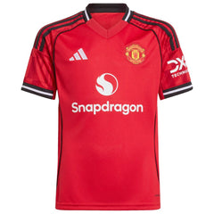 Adidas Kobbie Mainoo Manchester United Youth Home 2025/26 Replica Player Jerseys - Red