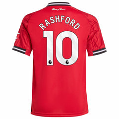 Adidas Marcus Rashford Manchester United Youth Home 2025/26 Replica Player Jerseys - Red