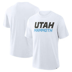 Utah Mammoth - Fanatics Wordmark Stadium Slub T-Shirt White