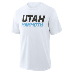 Utah Mammoth - Fanatics Wordmark Stadium Slub T-Shirt White
