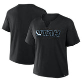 Utah Mammoth - Fanatics Women's Combo Stadium Slub Boxy T-Shirt Black