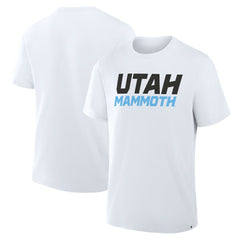 Utah Mammoth - Fanatics Wordmark Legacy T-Shirt White