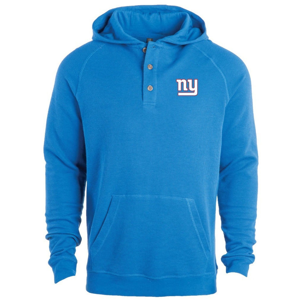 New York Giants Dunbrooke Montana Raglan Thermal Hoodie Royal - NFL