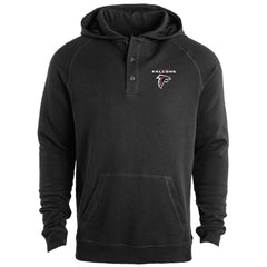 Atlanta Falcons Dunbrooke Montana Raglan Thermal Hoodie Black - NFL