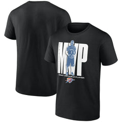 NBA - Shai Gilgeous-Alexander Oklahoma City Thunder 2025 NBA MVP T-Shirt - Black