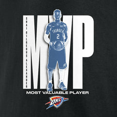 NBA - Shai Gilgeous-Alexander Oklahoma City Thunder 2025 NBA MVP T-Shirt - Black