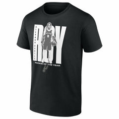 NBA - Stephon Castle San Antonio Spurs 2025 NBA Rookie of the Year T-Shirt - Black