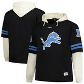 Detroit Lions '47 Big & Tall Split Zone Cornerback V-Neck Hoodie Black - 47 brand