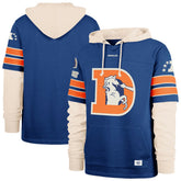 Denver Broncos '47 Big & Tall Split Zone Cornerback Hoodie Royal - 47 brand