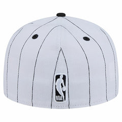 New Era - Chicago Bulls Wordmark Pinstripe 59FIFTY Fitted Hat - White
