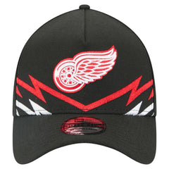 Detroit Red Wings - New Era 39THIRTY A-Frame Perforated Flex Hat Black