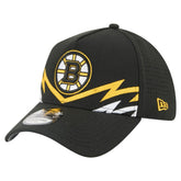 Boston Bruins New Era 39THIRTY A-Frame Perforated Flex Hat Black