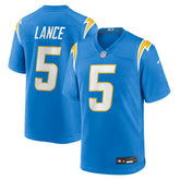 Trey Lance Los Angeles Chargers Team Game Jersey Powder Blue - Nike