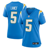 Trey Lance Los Angeles Chargers Women's Team Game Jersey Powder Blue - Nike
