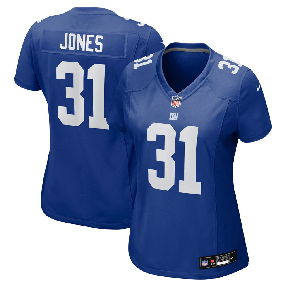 Nic Jones New York Giants Women's Team Game Jersey Royal - Nike