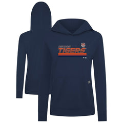 Detroit Tigers Levelwear Women's Relay Breaker Pullover Hoodie Clearance