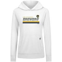 Milwaukee Brewers Levelwear Women's Relay Breaker Pullover Hoodie Lifestyle