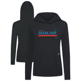 Miami Marlins Levelwear Women's Relay Breaker Pullover Hoodie On Sale