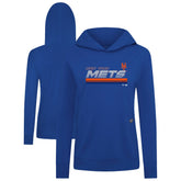 New York Mets Levelwear Women's Relay Breaker Pullover Hoodie Clearance