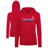 Philadelphia Phillies Levelwear Women's Relay Breaker Pullover Hoodie Sale