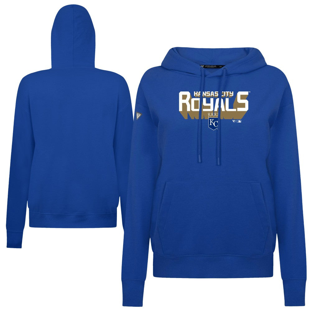 Kansas City Royals Levelwear Women's Adorn Retro 3D Pullover Hoodie for sale