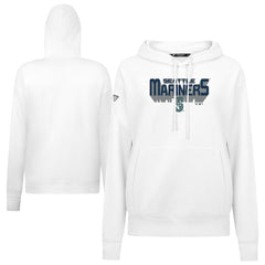 Seattle Mariners Levelwear Women's Adorn Retro 3D Pullover Hoodie On Sale