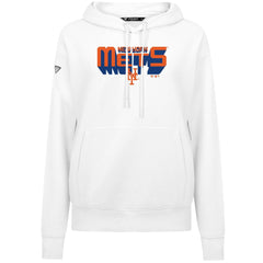 New York Mets Levelwear Women's Adorn Retro 3D Pullover Hoodie Sale