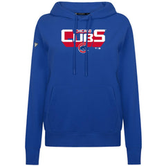 Chicago Cubs Levelwear Women's Adorn Retro 3D Pullover Hoodie Clearance