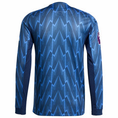 Adidas Arsenal 2025/26 Away Long Sleeve Jerseys with Patch - Blue