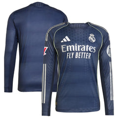 Adidas Real Madrid 2025/26 Away Long Sleeve Jerseys - Blue
