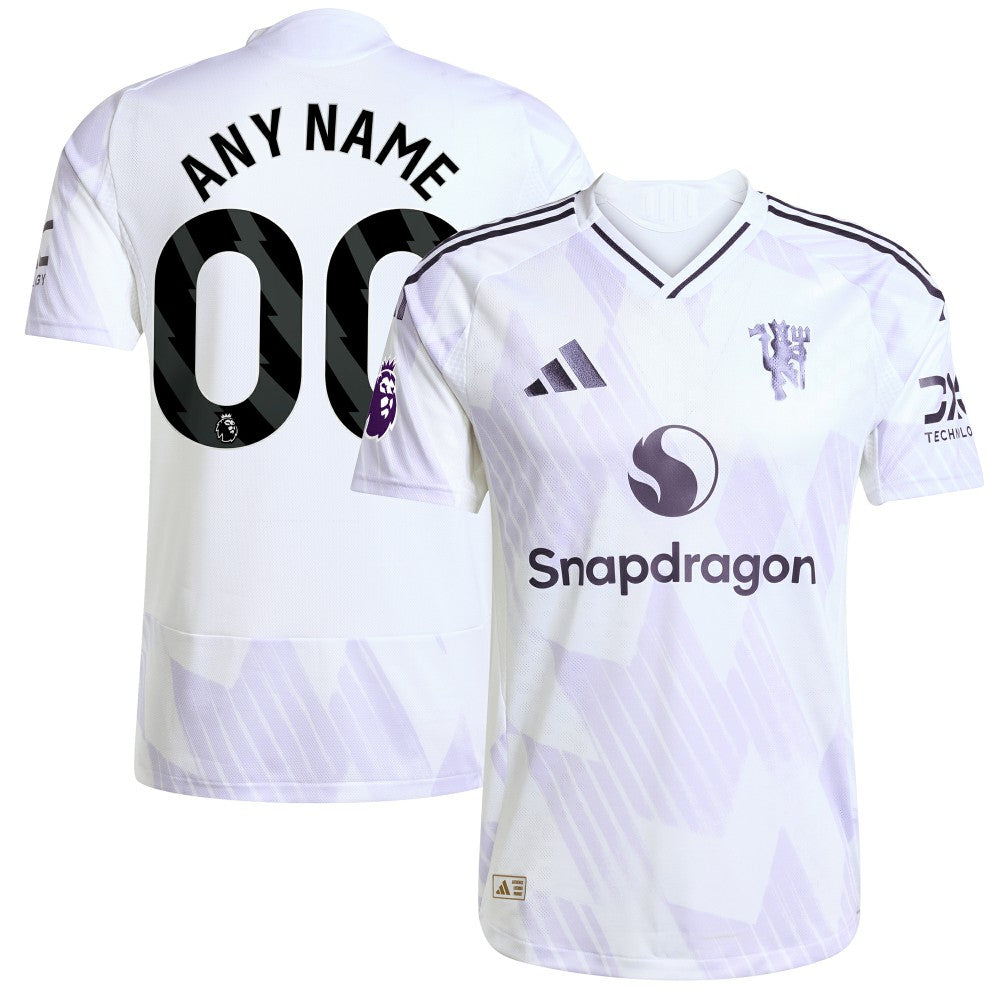 Adidas Manchester United 2025/26 Away Custom Jerseys - White