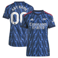 Adidas Arsenal Women's 2025/26 Away Replica Custom Jerseys - Blue