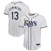 Junior Caminero Tampa Bay Rays Nike Youth Home Player Game Jersey Lifestyle
