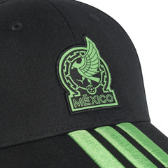 Adidas Mexico National Team Unisex FIFA x World Cup 2026 3 Stripes Baseball Adjustable Hat - Black