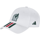 Adidas Mexico National Team Unisex FIFA x World Cup 2026 3 Stripes Baseball Adjustable Hat - White