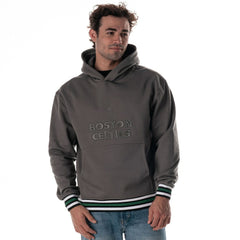 NBA - Boston Celtics The Wild Collective Unisex Custom Rib Tonal Premium Hoodie - Charcoal